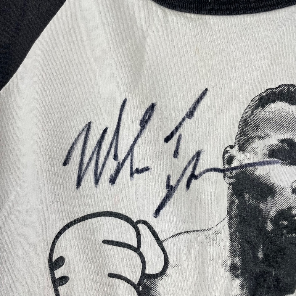 Mike Tyson‎ Signed Mickey Mouse Hands Shirt Autographed at a Strip Club In Vegas - Picture 2 of 12
